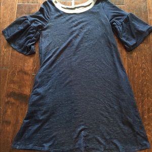 Boutique small navy (denim-look) dress